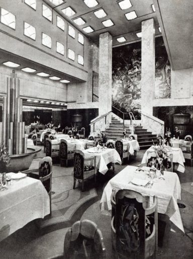 Salle à manger de la première classe